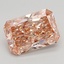 3.08 Ct. Fancy Vivid Brownish Pink Radiant Lab Grown Diamond