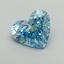 6.95 Ct. Fancy Vivid Blue Heart Lab Grown Diamond