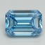 3.27 Ct. Fancy Vivid Blue Emerald Lab Grown Diamond