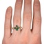 The Richelle Ring, smallzoomed in top view on a hand