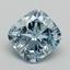 2.31 Ct. Fancy Intense Blue Cushion Lab Grown Diamond