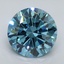 4.01 Ct. Fancy Vivid Blue Round Lab Grown Diamond