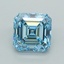 2.03 Ct. Fancy Vivid  Blue Asscher Lab Grown Diamond