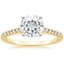 18K Yellow Gold Sonora Diamond Ring, smalltop view