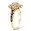 The Jeanene Ring, smalltop view on a hand