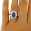 The Savarine Ring, smalltop view on a hand