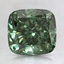 2.51 Ct. Fancy Vivid Pacific Green Cushion Lab Grown Diamond