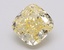 3.03 Ct. Fancy Intense Yellow Cushion Lab Grown Diamond