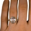 The Destry Ring, smallzoomed in top view on a hand