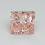 5.01 Ct. Fancy Vivid Pink Princess Lab Grown Diamond