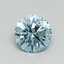 0.64 Ct. Fancy Vivid Blue Round Lab Grown Diamond
