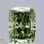 1.70 Ct. Fancy Vivid Green Cushion Lab Grown Diamond
