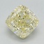 1.66 Ct. Fancy Light Yellow Cushion Lab Grown Diamond