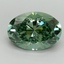 2.10 Ct. Fancy Vivid Pacific Green Oval Lab Grown Diamond