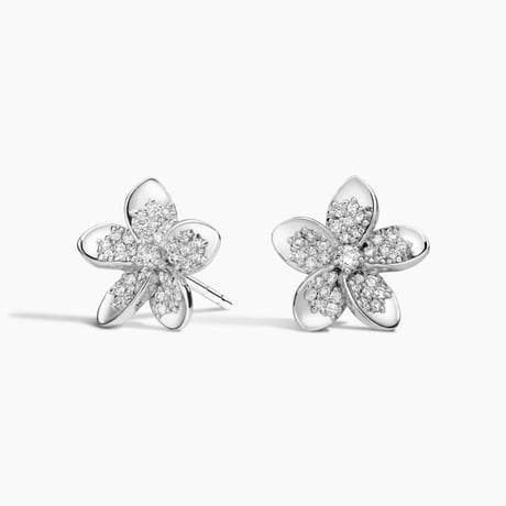 Plumeria Lab Diamond Stud Earrings (1/4 ct. tw.)
