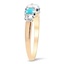 The Gaelis Ring, smalltop view on a hand