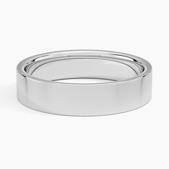 Mojave 5mm Wedding Ring in 18K White Gold