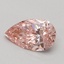 0.45 Ct. Fancy Intense Pink Pear Lab Grown Diamond