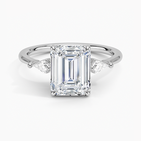 Platinum Cometa Three Stone Diamond Ring