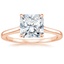 14K Rose Gold 1.4mm Provence Solitaire Ring, smalltop view