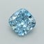 2.03 Ct. Fancy Vivid  Blue Cushion Lab Grown Diamond