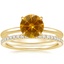 18K Yellow Gold Petite Elodie Ring with Luxe Ballad Diamond Ring