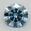 3.01 Ct. Fancy Vivid Blue Round Lab Grown Diamond
