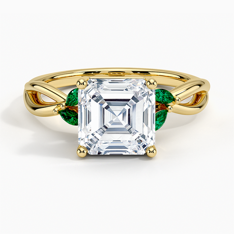 Engagement Ring With Emeralds