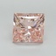 5.09 Ct. Fancy Vivid Pink Princess Lab Grown Diamond
