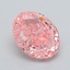 2.08 Ct. Fancy Pink Oval Lab Grown Diamond