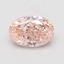 0.83 Ct. Fancy Vivid Pink Oval Lab Grown Diamond