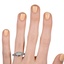 The Adabel Ring, smallzoomed in top view on a hand