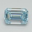 1.55 Ct. Fancy Intense Blue Emerald Lab Grown Diamond