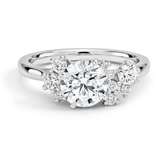 Custom Asymmetrical Diamond Ring