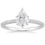 18K White Gold Valencia Diamond Ring (1/3 ct. tw.), smalltop view