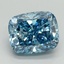 2.03 Ct. Fancy Vivid Blue Cushion Lab Grown Diamond