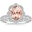 PT Morganite Reina Diamond Ring with Versailles Diamond Ring (3/8 ct. tw.), smalltop view