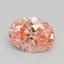 2.00 Ct. Fancy Vivid Pink Oval Lab Grown Diamond