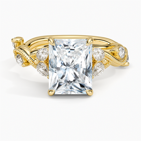 Milgrain Vine Diamond Ring
