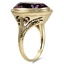 The Gwenllian Ring, smalltop view on a hand