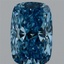2.90 Ct. Fancy Vivid Blue Cushion Lab Grown Diamond