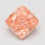 12.14 Ct. Fancy Vivid Pink Cushion Lab Grown Diamond