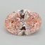 4.06 Ct. Fancy Vivid Pink Oval Lab Grown Diamond