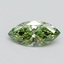 1.08 Ct. Fancy Vivid Green Marquise Lab Grown Diamond