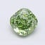 1.54 Ct. Fancy Vivid  Green Cushion Lab Grown Diamond