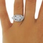 The Uma Ring, smalltop view on a hand