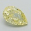 1.20 Ct. Fancy Intense Yellow Pear Lab Grown Diamond