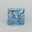 1.16 Ct. Fancy Vivid Blue Princess Lab Grown Diamond