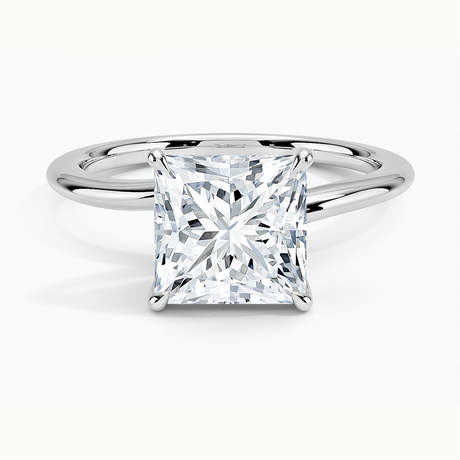 18K White Gold Monsella Solitaire Ring