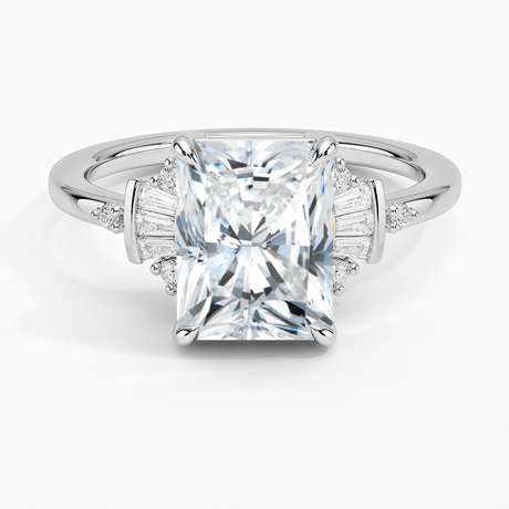 18K White Gold Daphne Art Deco Ring